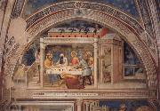 GIOVANNI DA MILANO Scenes out of life Christs  Christ in the house Simons, 2 Halfte 14 centuries. oil on canvas